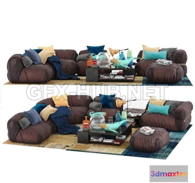1072526 - Arketipo Lotus Sectional sofa - 206083