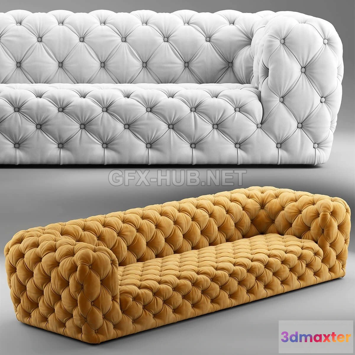 1073870 - Baxter Chester Moon Sofa - 207427