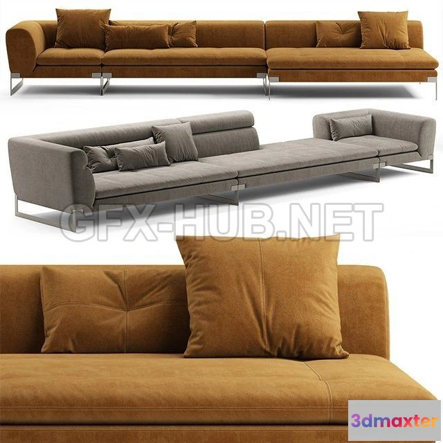 1073892 - Baxter Viktor Sofa - 207449