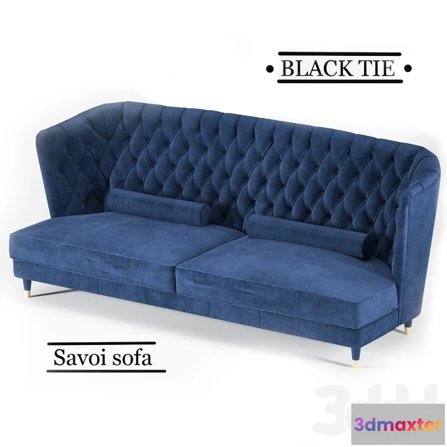 1074764 - Black tie Savoi sofa - 208321