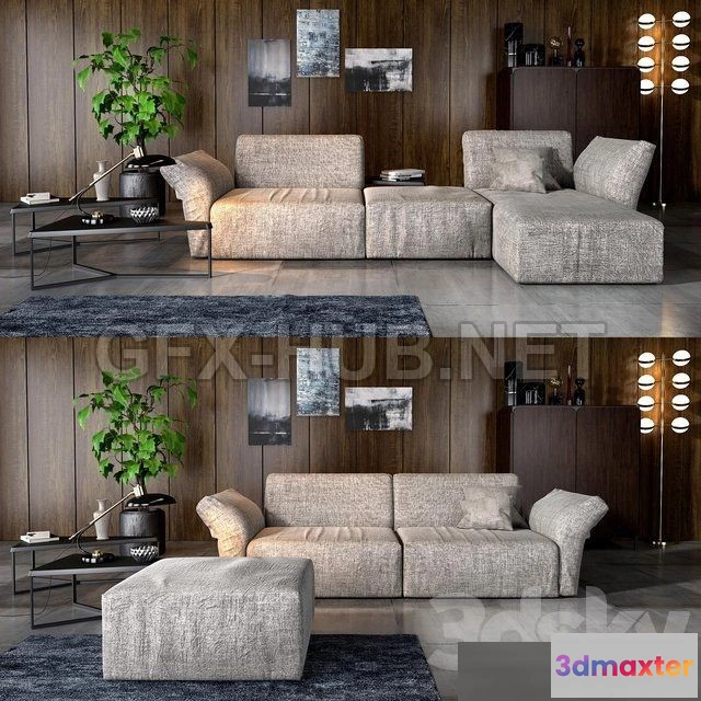 1075052 - Bonaldo Cortina sofa - 208609