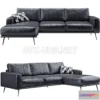 1075894 - Carlton black sofa - 209451