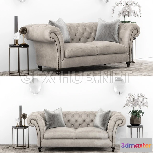 1077356 - Club Chesterfield Sofa Set - 210913