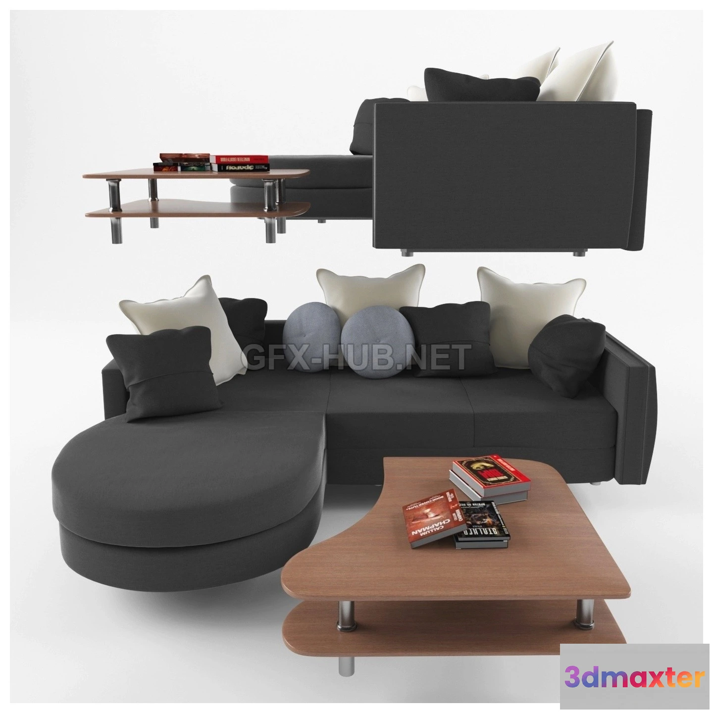 1077826 - Corner sofa with coffee table - 211383