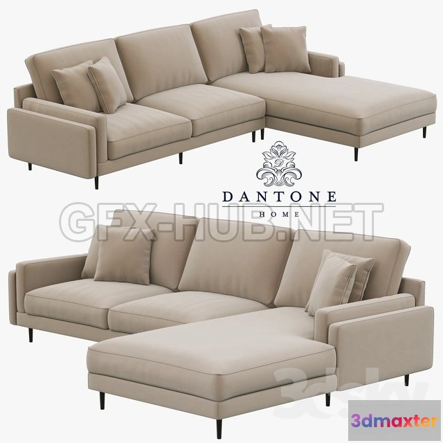 1078312 - Dantone Home Sofa Portry Modular Two-Section - 211869