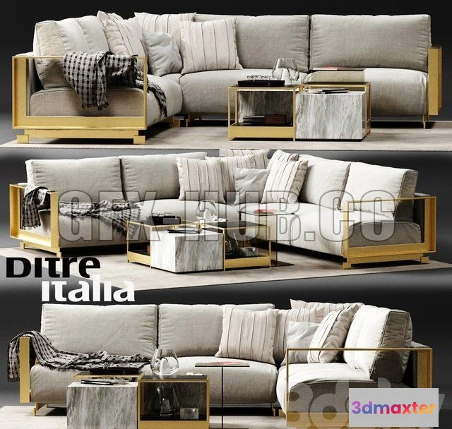 1079156 - Ditre Italia BAG Corner Sofa - 212713