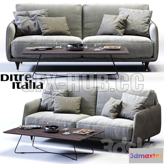 1079180 - Ditre Italia Elliot 2-er maxi sofa - 212737