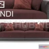 1080624 - Fendi Andrew Sofa 3d model - 214181