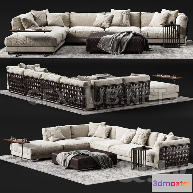 1080978 - FLEXFORM CESTONE Corner Sofa - 214535