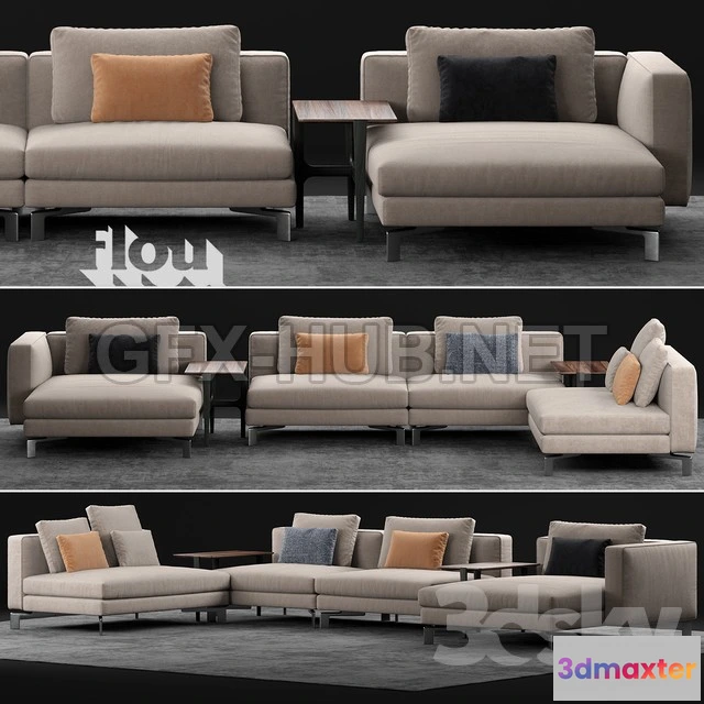 1081130 - Flou Tay Modular Sofa Composition - 214687
