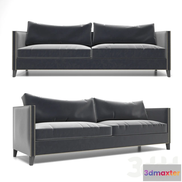 1082278 - Gray Velvet Sofa - 215835