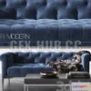 1083782 - ITALIA CHESTERFIELD FABRIC SOFA - 217339
