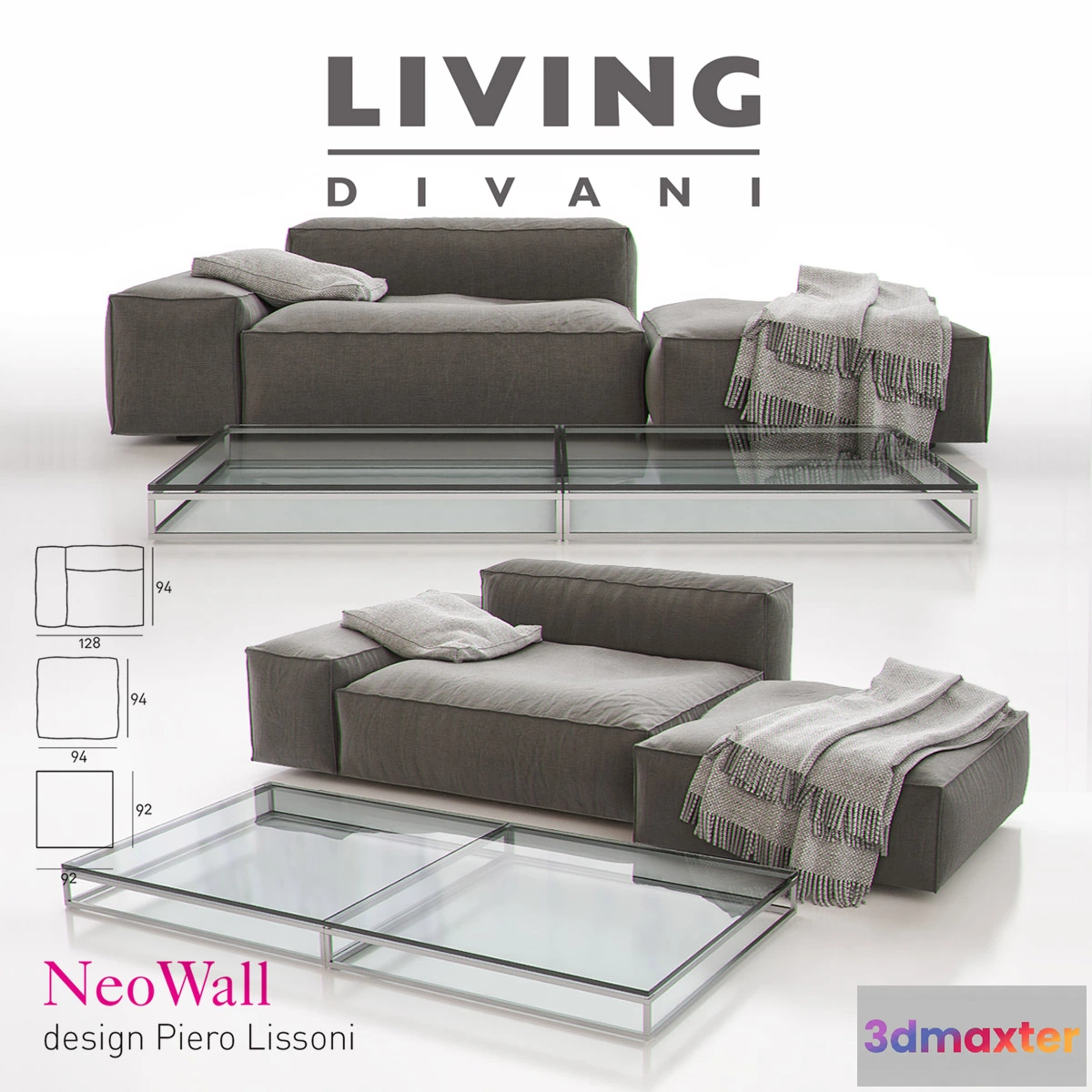 1085464 - Living Divani - NeoWall Sofa Composition II - 219021