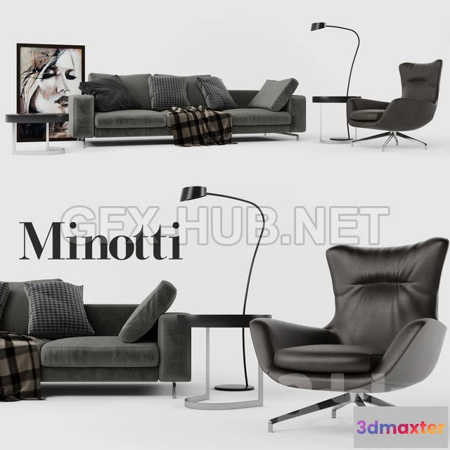 1086740 - Minotti Set 01 Sherman Sofa - 220297