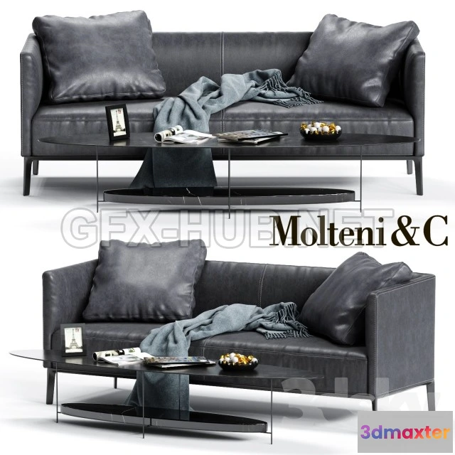 1087198 - Molteni  C CAMDEN Low Backrest Sofa - 220755