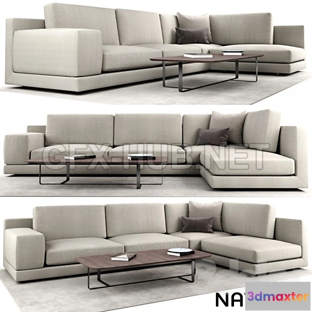 1087510 - Natuzzi agora Sofa 3D model - 221067