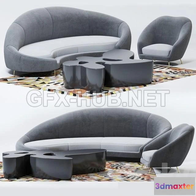 1087682 - Nilufar modern sofa - 221239