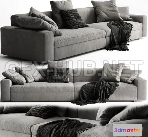 1089248 - Poliform Dune Sofa 3d model - 222805