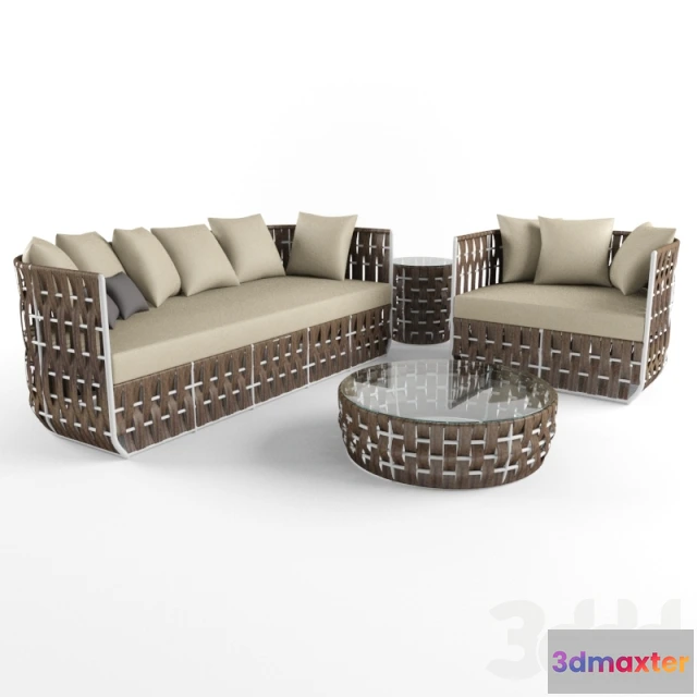 1089662 - Profi Skyline Strips Sofa Chair Tables - 223219