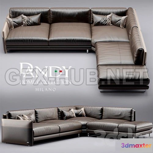 1092040 - Sofa Dandy Home mood 3D model - 225597