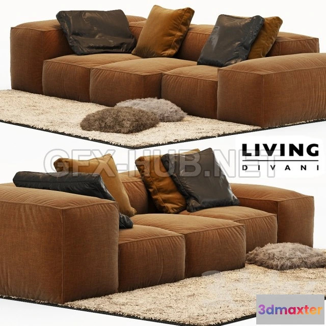 1092062 - Sofa Extrasoft Living Divani - 225619