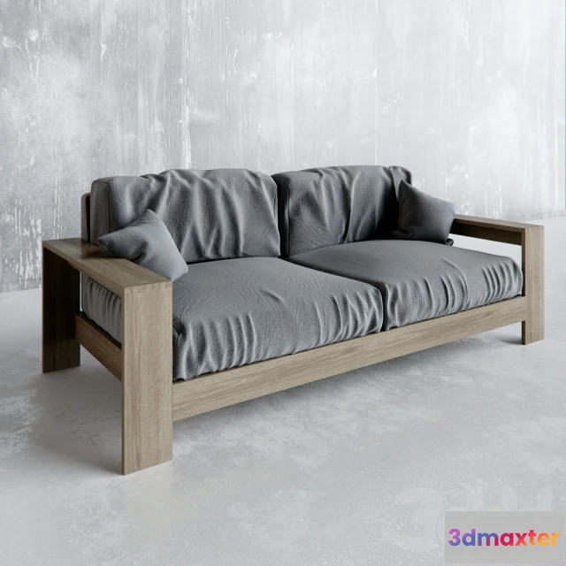 1094878 - Walnut Wood Furniture SOFA-M - 228435