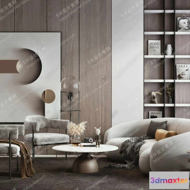 1125692 - Curved Sofa 3D Models - 0001