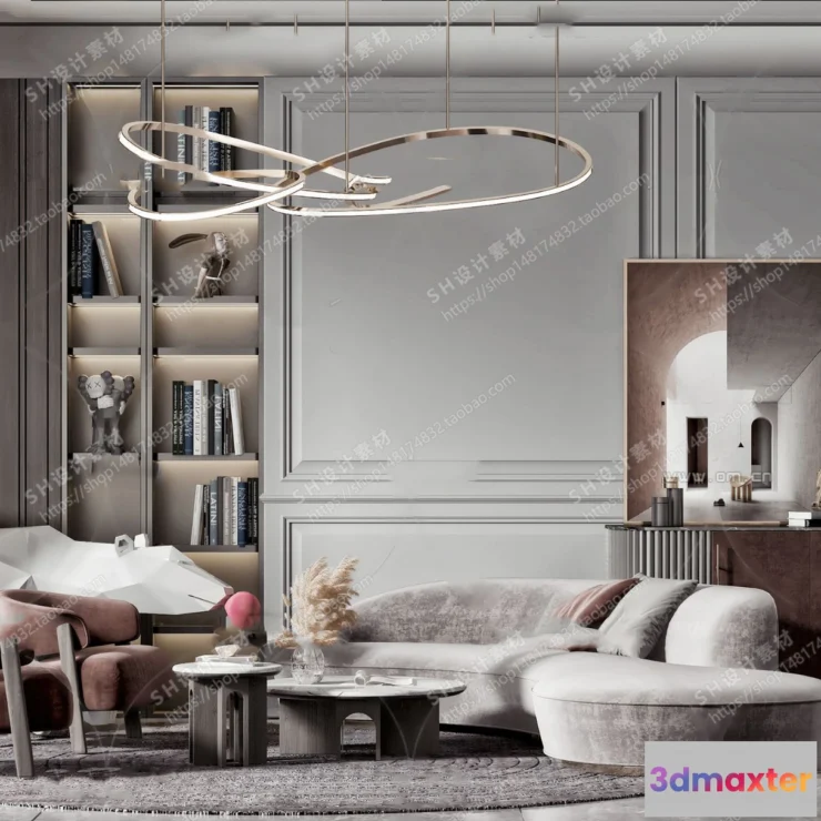 1125694 - Curved Sofa 3D Models - 0002