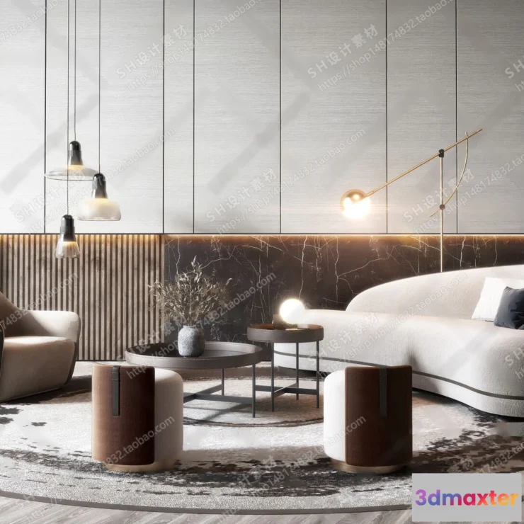 1125696 - Curved Sofa 3D Models - 0003