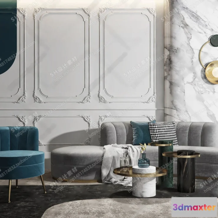 1125704 - Curved Sofa 3D Models - 0007