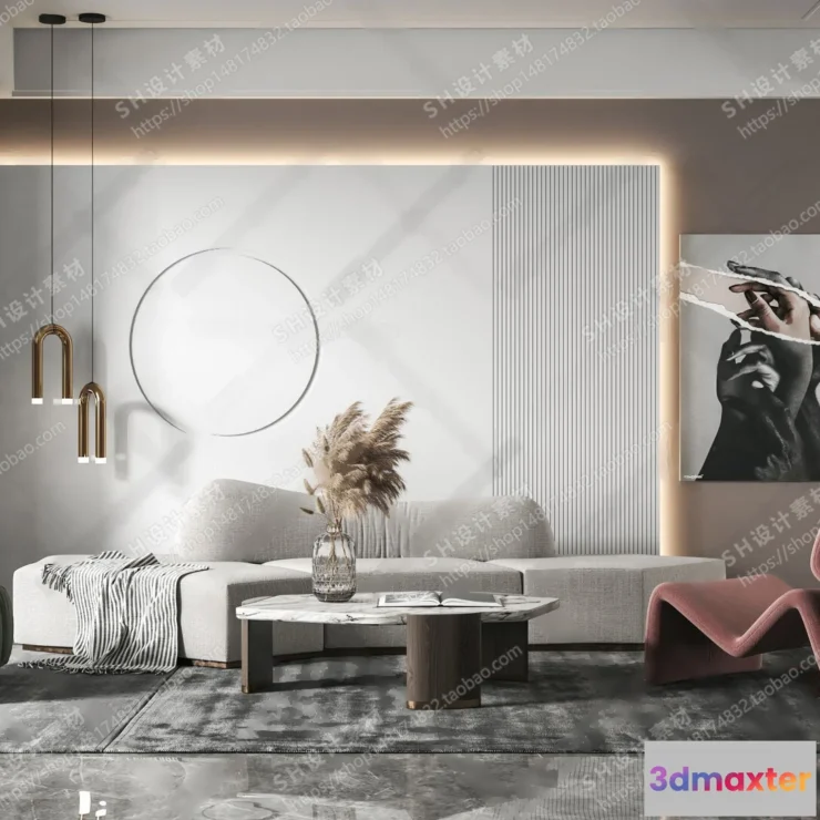 1125718 - Curved Sofa 3D Models - 0014