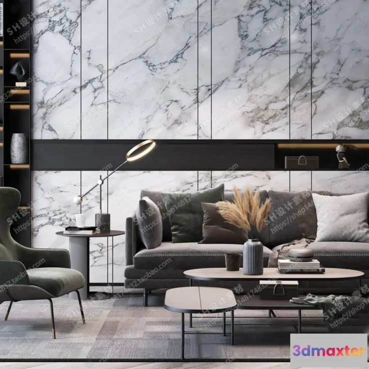 1125738 - Modern Sofa - 3D Models - 0004