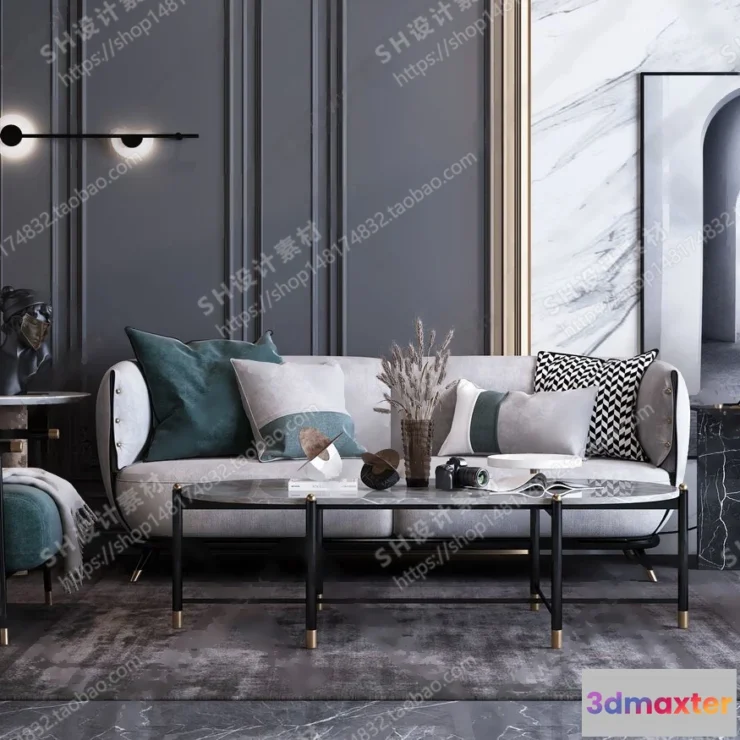 1125750 - Modern Sofa - 3D Models - 0010