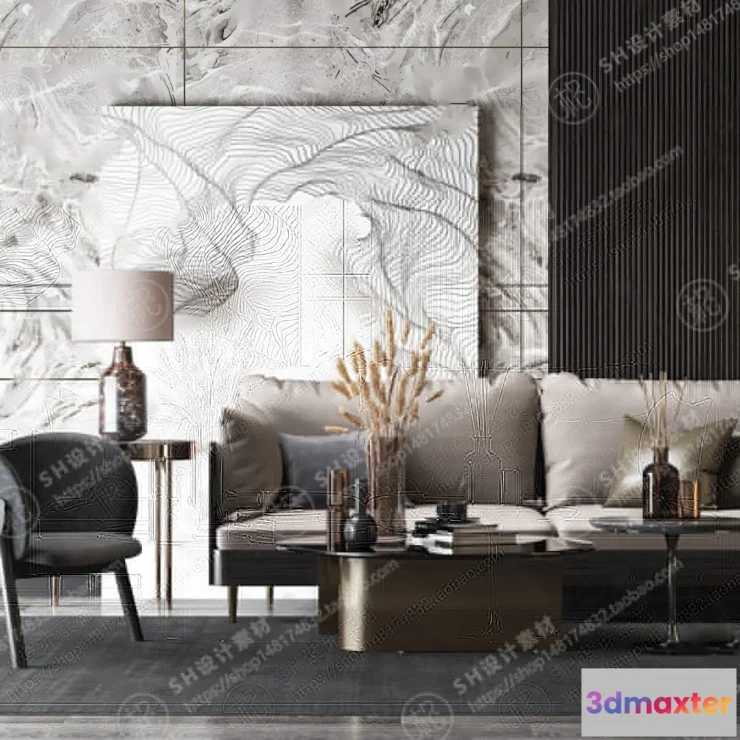 1125786 - Modern Sofa - 3D Models - 0028