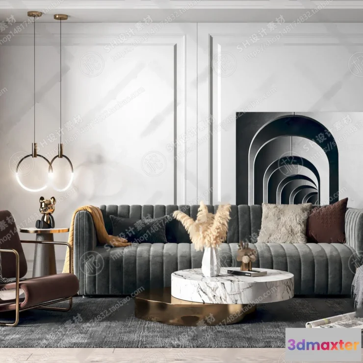 1125818 - Modern Sofa - 3D Models - 0044