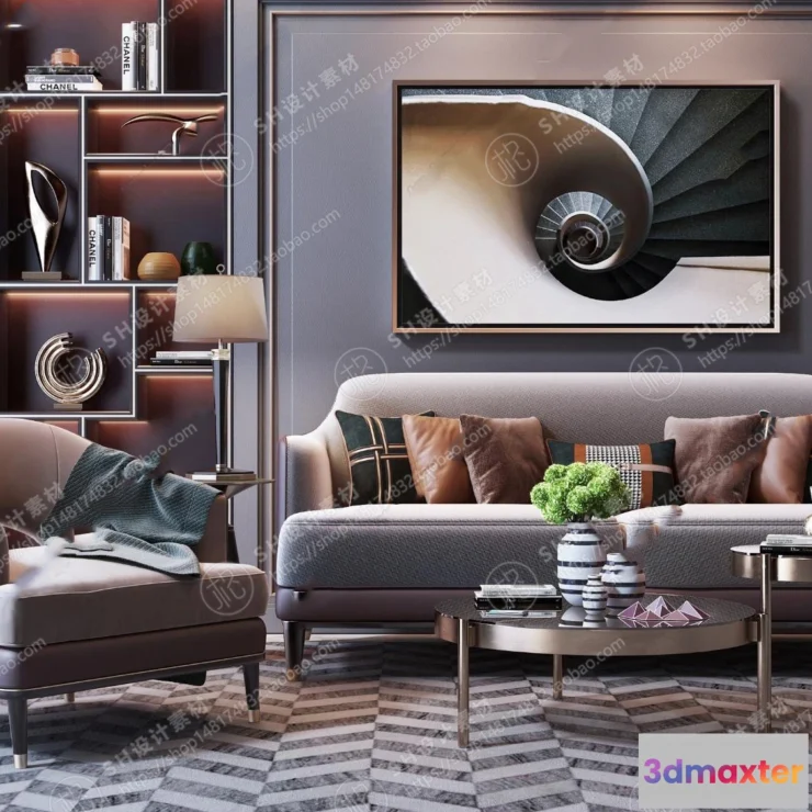 1125858 - Modern Sofa - 3D Models - 0064