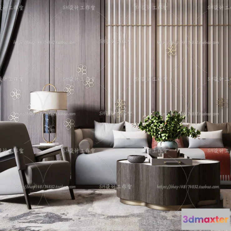 1125874 - Modern Sofa - 3D Models - 0072