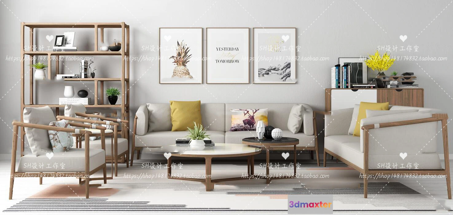 1126138 - Modern Sofa - 3D Models - 0204