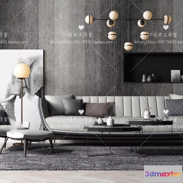 1126146 - Modern Sofa - 3D Models - 0208