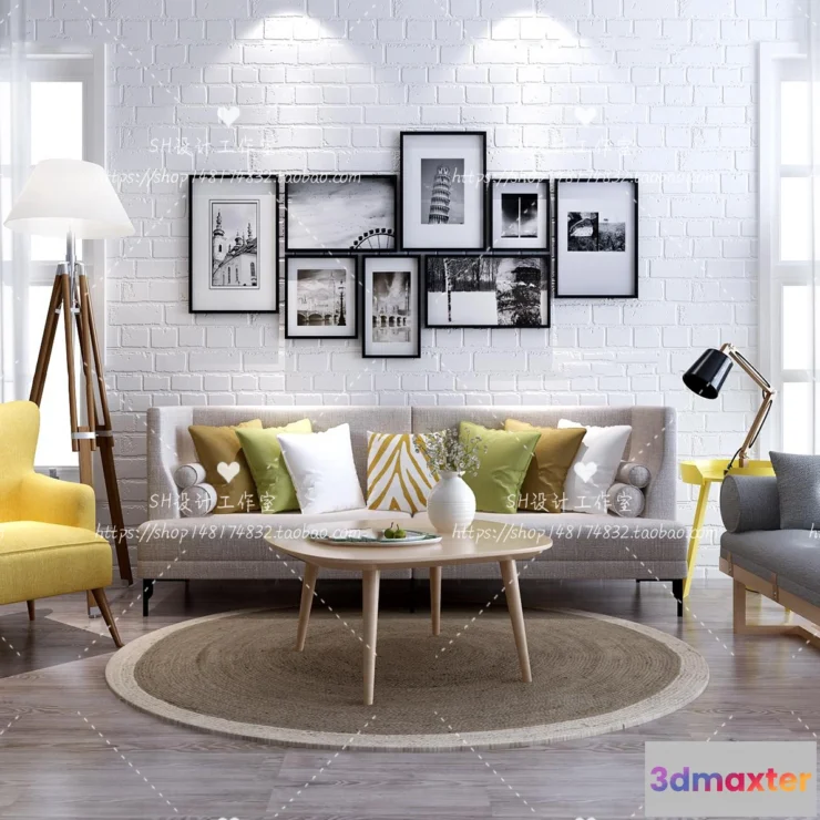 1126172 - Modern Sofa - 3D Models - 0221