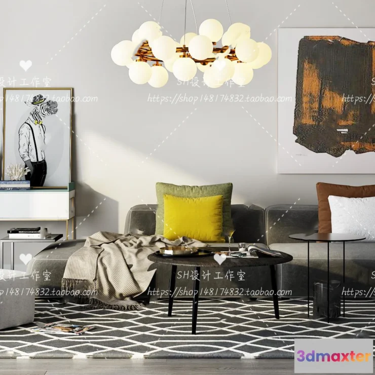 1126180 - Modern Sofa - 3D Models - 0225