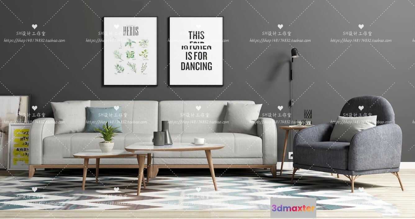 1126218 - Modern Sofa - 3D Models - 0244