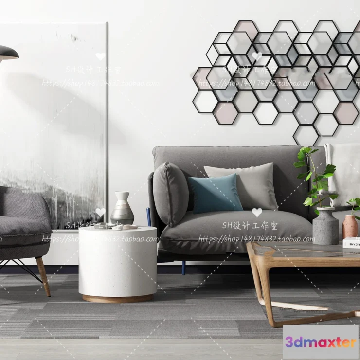 1126224 - Modern Sofa - 3D Models - 0247