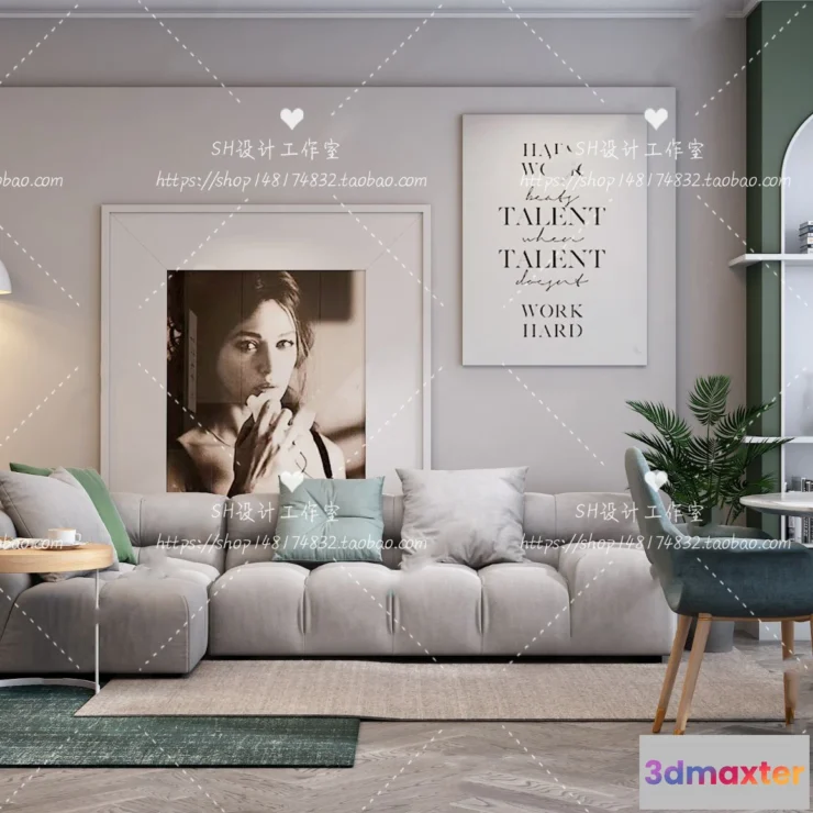 1126238 - Modern Sofa - 3D Models - 0254