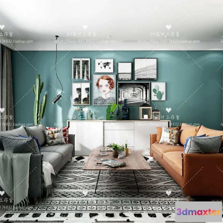 1126240 - Modern Sofa - 3D Models - 0255