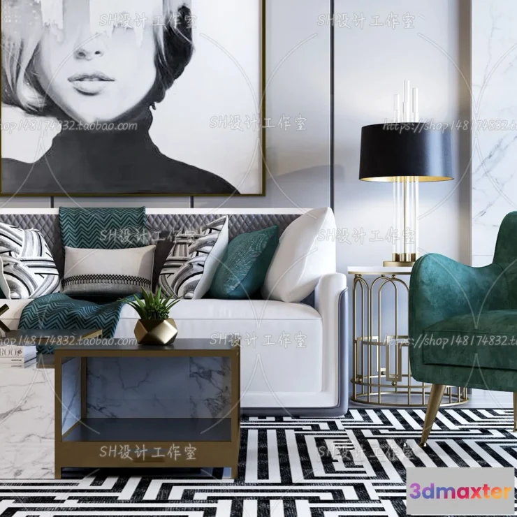 1126258 - Modern Sofa - 3D Models - 0264