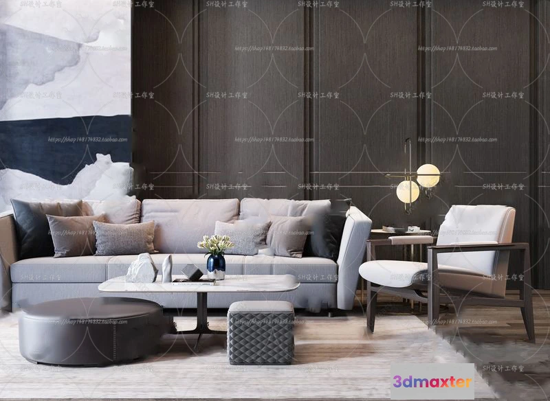 1126298 - Modern Sofa - 3D Models - 0284