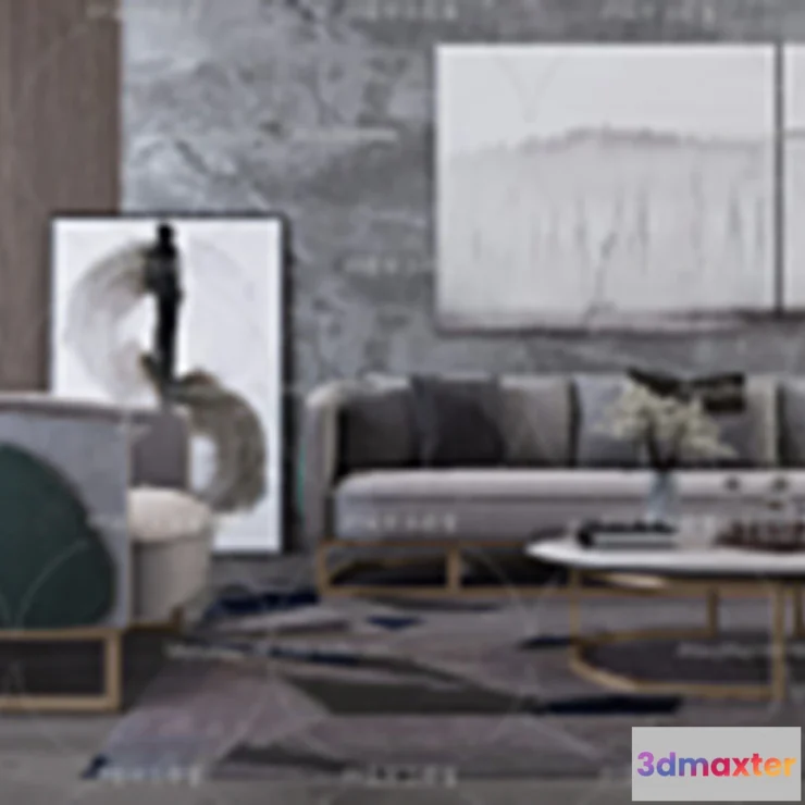 1126400 - Modern Sofa - 3D Models - 0335