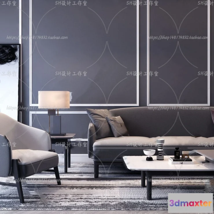 1126410 - Modern Sofa - 3D Models - 0340