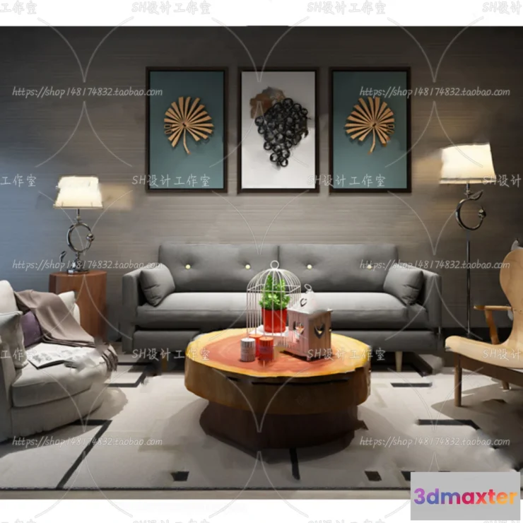 1126422 - Modern Sofa - 3D Models - 0346